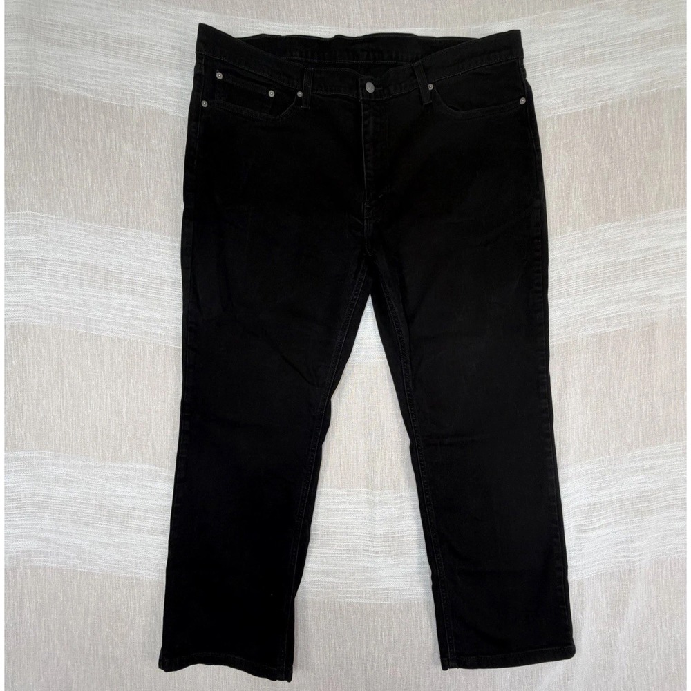 Levi's 541 Athletic Taper Black Stretch Men's Jeans Fit 44x29 Pants Dark Wash